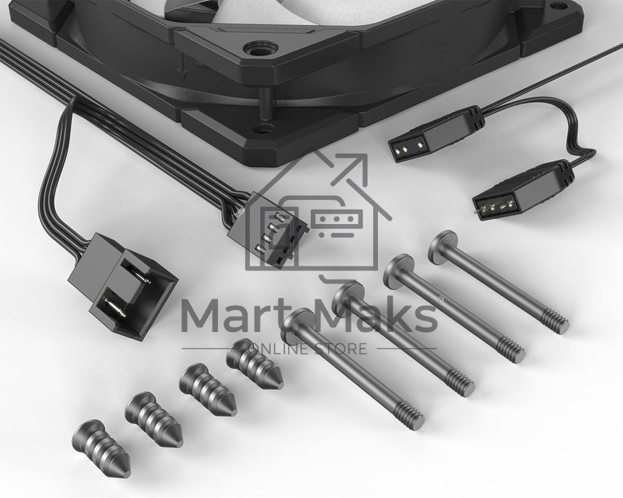 Вентилятор для корпуса ID-Cooling TF-12025-PRO-ARGB черный, 120 мм, 1800 об/мин, 35.2 дБ, 4 pin