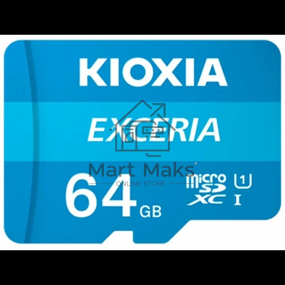 Флеш карта microSD 64GB Kioxia EXCERIA microSDXC Class 10 UHS-I U1 C10, 100 MB/s