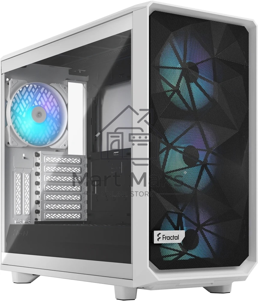 Корпус Fractal Design Meshify 2 RGB White TG Clear Tint / FD-C-MES2A-08