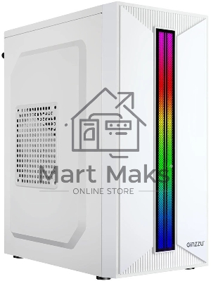 Компьютерный корпус Ginzzu B380 2*USB 2.0,AU RGb