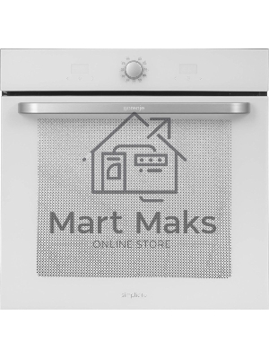 Электрическая духовка Gorenje BOS67371SYW 60 см, 77 л, Коллекция: Simplicity, Очистка паром AquaClean, 12 режимов, белый