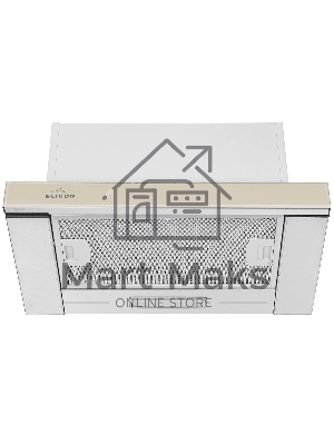 Вытяжка телескопическая Elikor Интегра Glass 45Н-400-В2Д бежевый/серебристый, 45 см, 400 куб. м/ч, 55 дБ