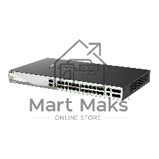 Коммутатор D-Link DMS-3130-30TS/A1A, 24×2,5 Гбит/с + 2×10 Гбит/с + 4×25 Гбит/с SFP28, управляемый