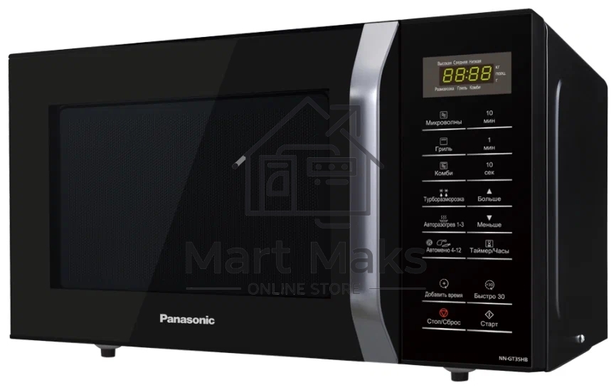 Микроволновая печь PANASONIC NNGT35HBZPE черный, 23 л, 800 Вт, переключатели - сенсор