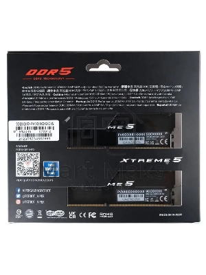 Оперативная память Patriot Viper Xtreme 5, DDR5, 48Gb (2x24Gb), 7600MHz, CL36, DIMM, с радиаторами, черный