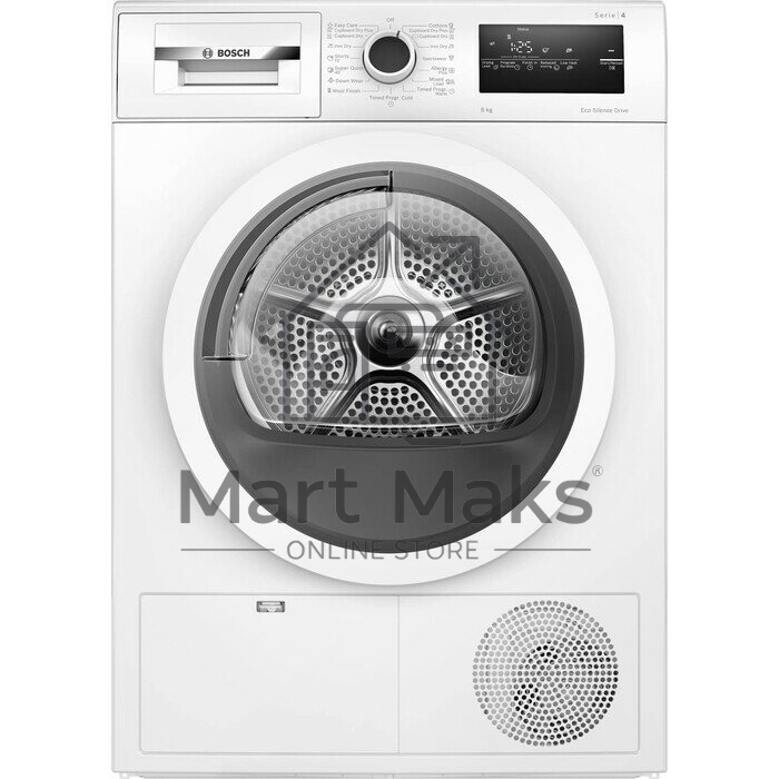 Сушильная машина Bosch WTN86211ME белый, 8 кг, сушка - конденсационная, программ - 13, 59.8 x 84.2 x 61.3 см