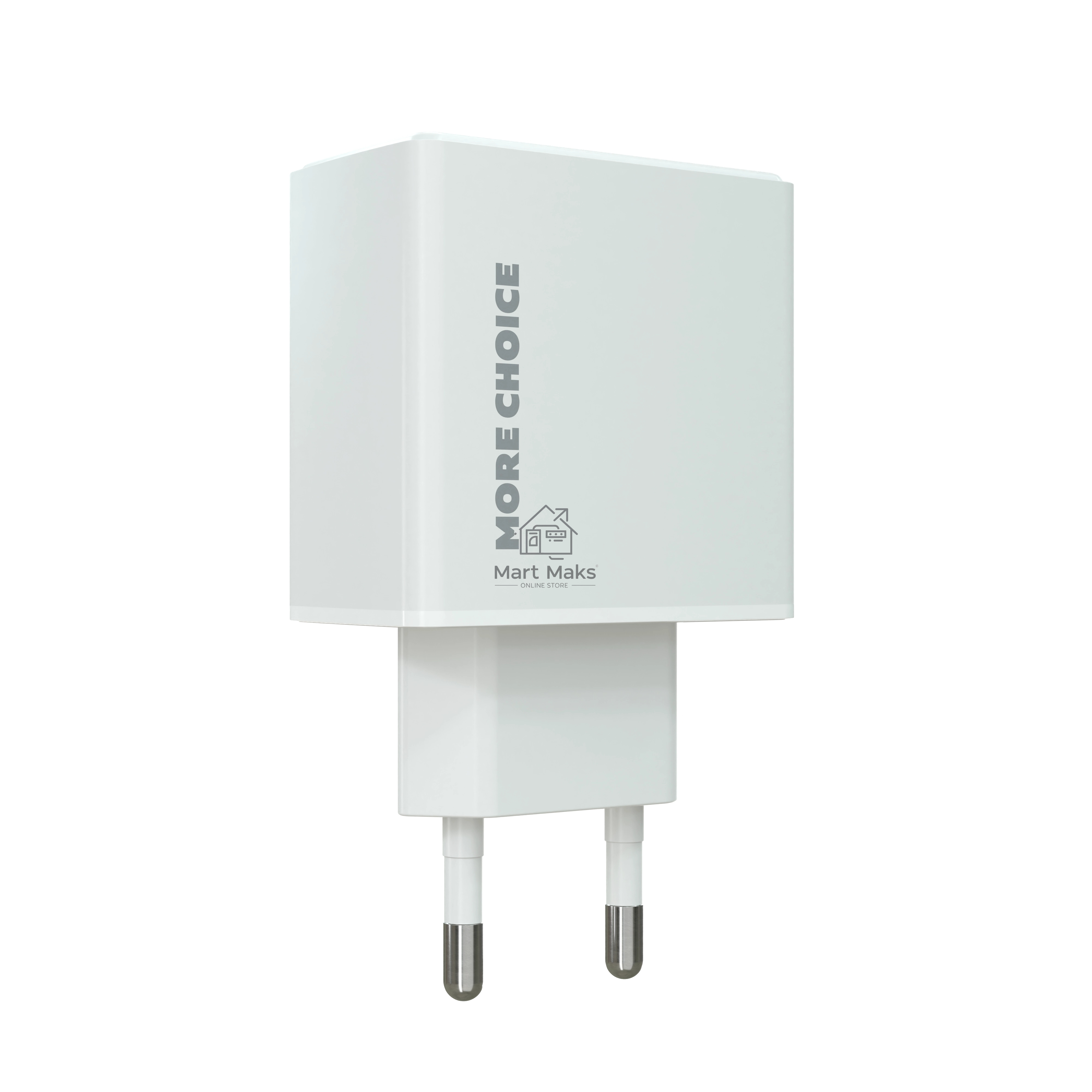 Сетевое зарядное устройство MORE CHOICE (4610196408632) NC60 1USB-C 3.0A PD 20W быстрая зарядка белый