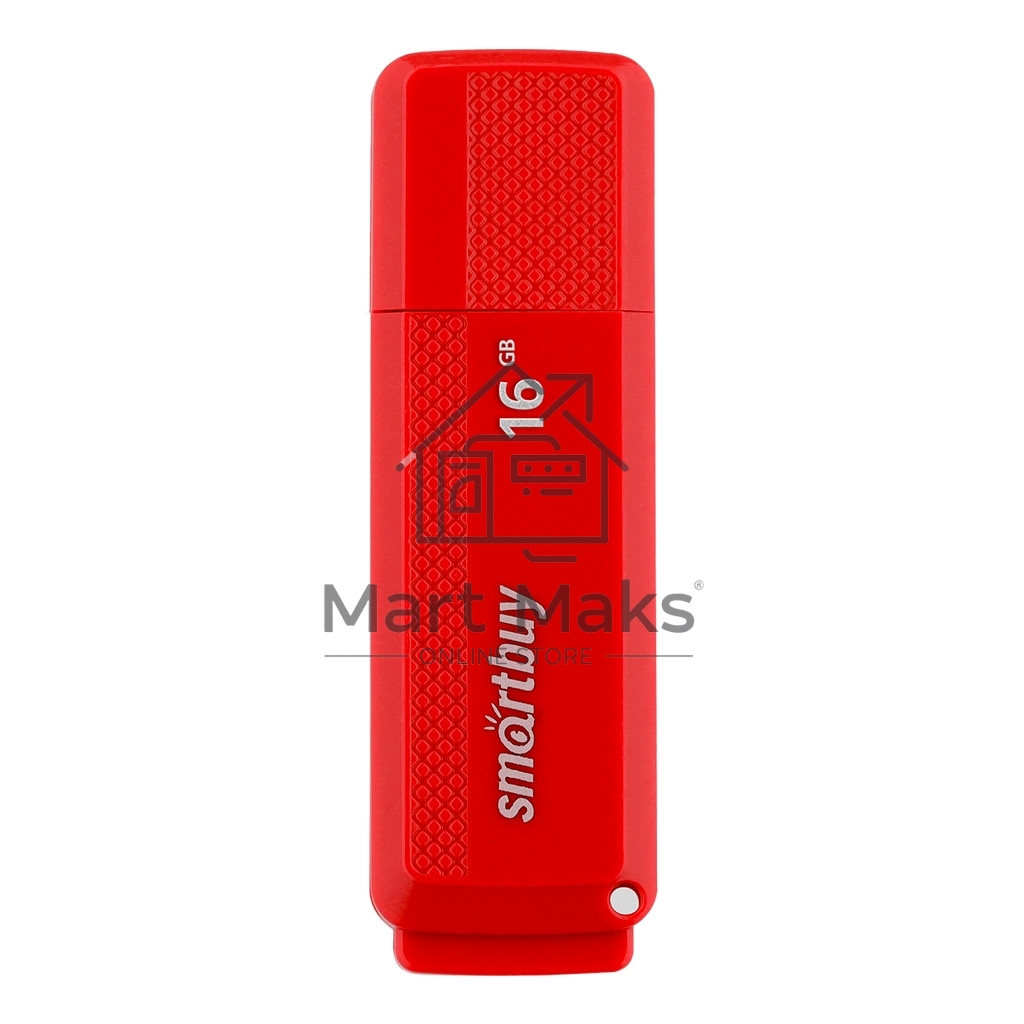 Флешка USB Smartbuy Dock Red (SB16GbDK-R), 16Gb, USB 2.0, R/W 15/5, красный