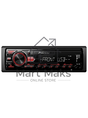 Автомагнитола Pioneer MVH-85UB, 1 DIN, USB Type-A, AUX, съёмная панель