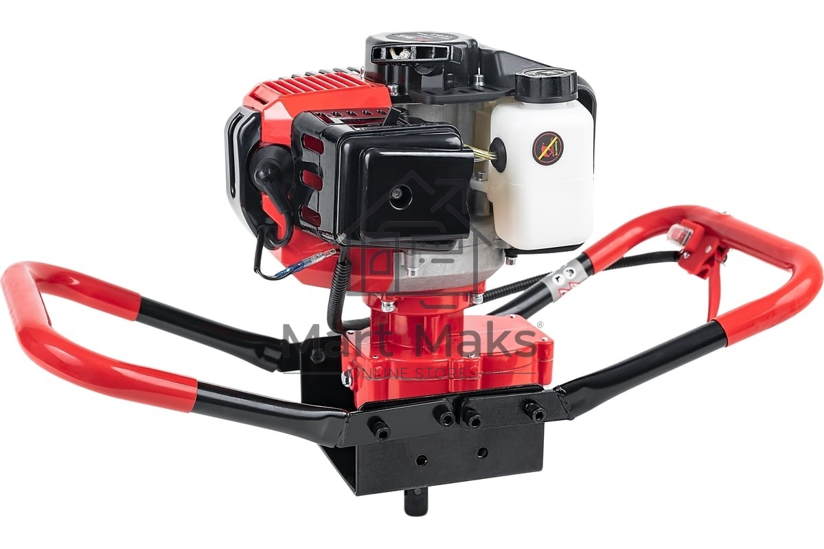 Мотобур бензиновый P.I.T. P51210 (2-х тактный, 1,8кВт, 52 см³, 8000 об/мин, бак 1,2 л, 7,5кг)