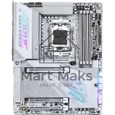 Материнская плата Gigabyte X870E AORUS PRO X3D ICE, AM5, AMD X870E, 4xDDR5, 4xSATA, 4xM.2, 1xPCIe 5.0 x16, 1xPCIe 4.0 x16, 1xPCIe 3.0 x16, 1xHDMI, 1x5Gb LAN, Wi-Fi 7, Bluetooth 5.4, 2xUSB-C 40Gbps (USB4), 2xUSB-C 10Gbps, 5xUSB-A 10Gbps, 3xUSB-A 5Gbps, 3x3.5 мм + S/PDIF оптический, 7.1, белый, ATX