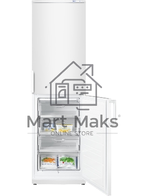 Холодильник Atlant XM-4025-000 белый двухкамерный 225/139л морозилка снизу