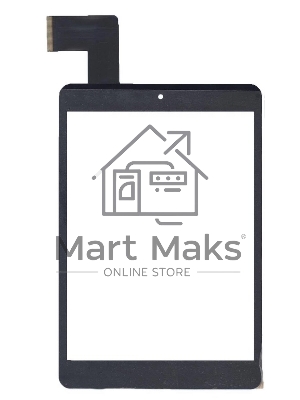 Сенсорное стекло (тачскрин) C196131F1-FPC808DR. черное