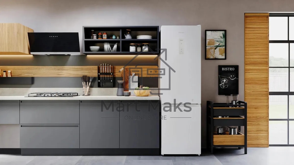 Холодильник Hotpoint HT 5200 W белый двухкамерный 247/78л морозилка снизу, No Frost