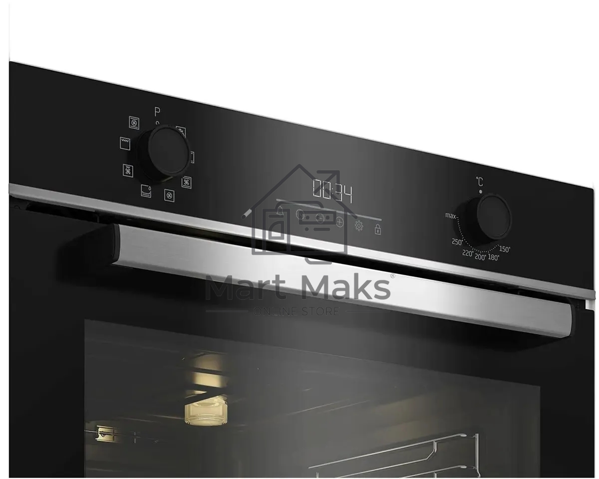 Встраиваемый духовой шкаф электрический Beko BBIM13300X черный