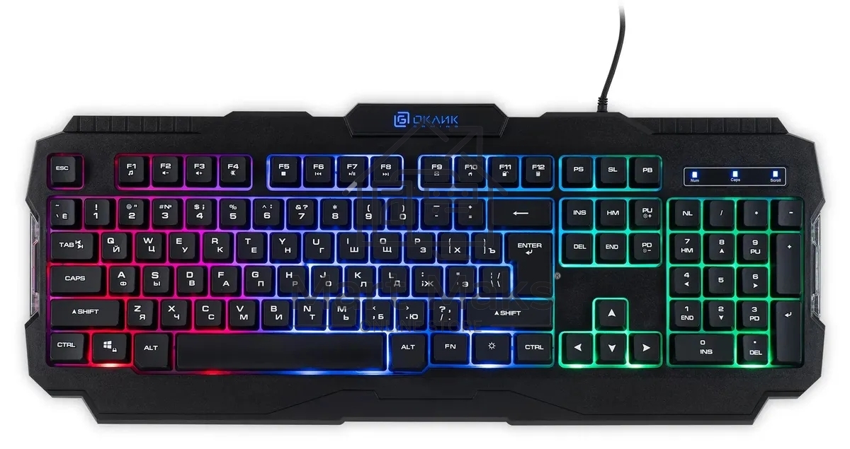 Клавиатура Oklick 757G HW2 проводная, USB, черный