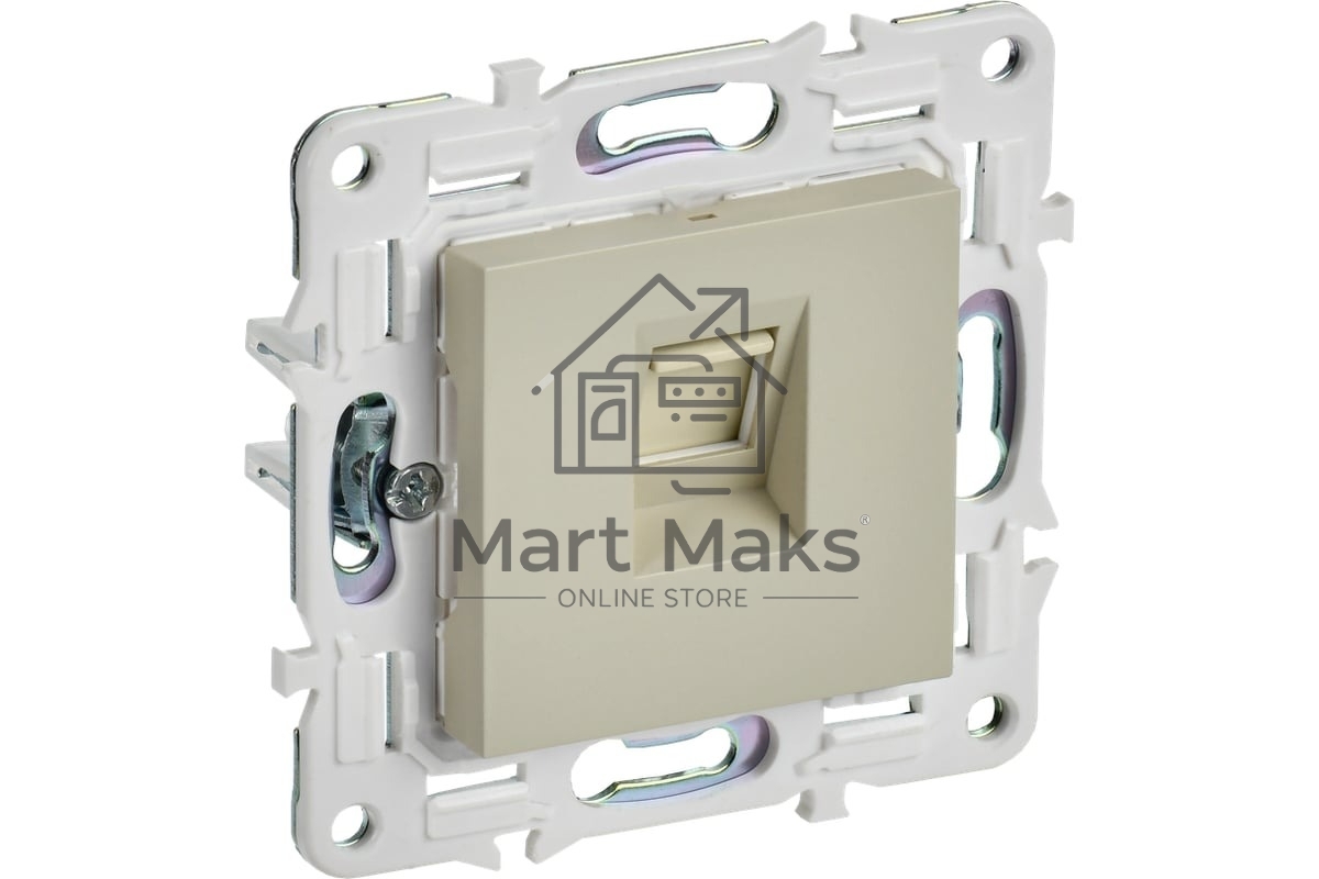 Розетка компьютерная IEK SKANDY SK-K01B RJ45 кат.5E бежевый SK-K10-1-K10