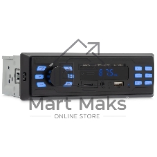 Автомагнитола Digma MCP-225B, 1 DIN, Bluetooth, USB Type-A, AUX