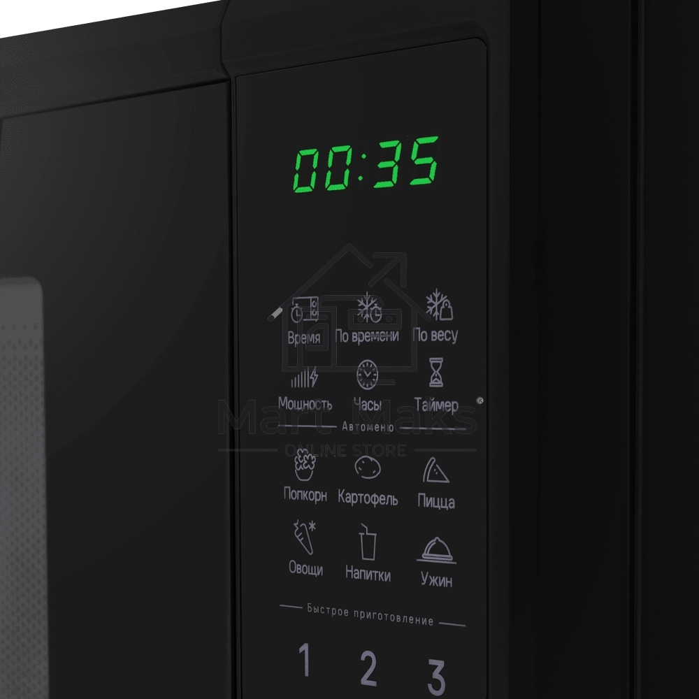 Микроволновая печь MAUNFELD MFSMO720EB07 черный, 20 л, 700 Вт, переключатели - сенсор