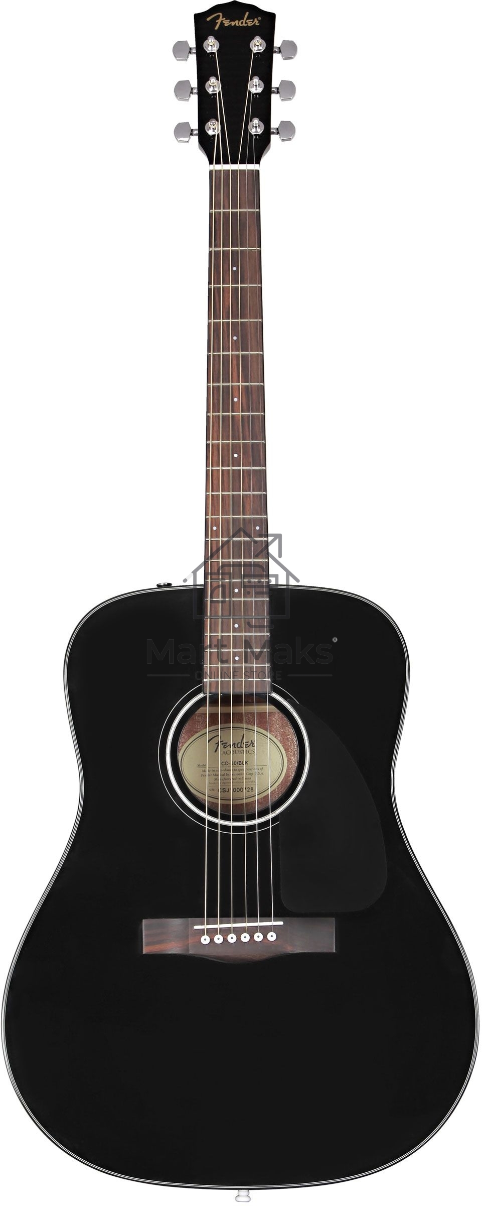 Акустическая гитара Fender CD-60 Dread V3 DS Blk WN