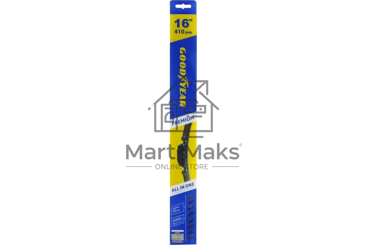 Бескаркасная щетка GOODYEAR GY000436 PREMIUM 16''/41см