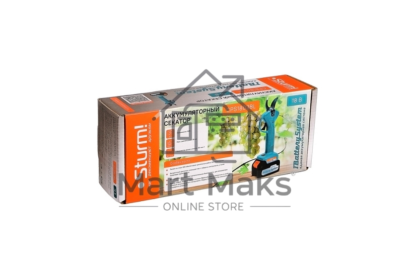 Садовые ножницы STURM CPS1803BL б/щ (Без АКБ и ЗУ)