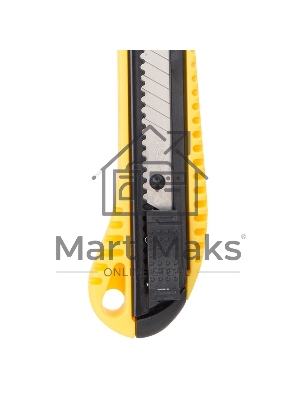 Технический нож Deli DL003 18мм SK5. 2-ступенчатое лезвие. Ударопрочный корпус. Кнопка автоматической блокировки.