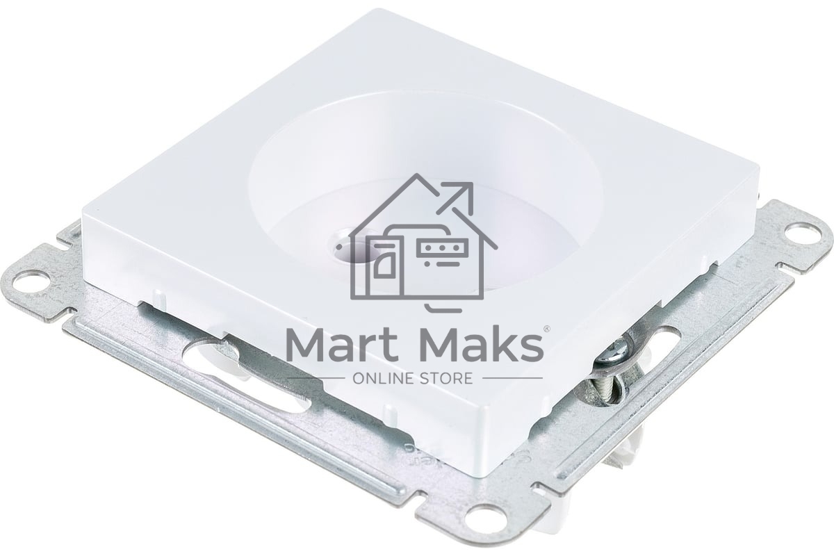 Механизм розетки 1-м СП AtlasDesign без заземл. 16А жемчуг SchE ATN000441