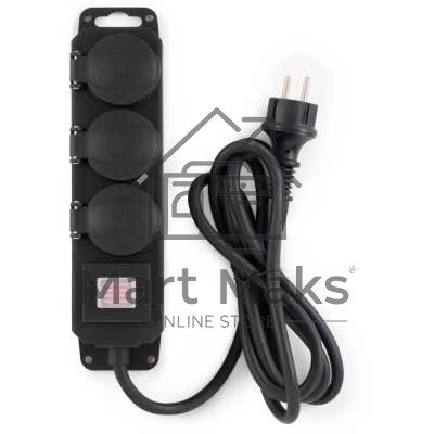 Сетевой фильтр Buro 300MDP-3-B 3 м, 3 розетки, черный, коробка