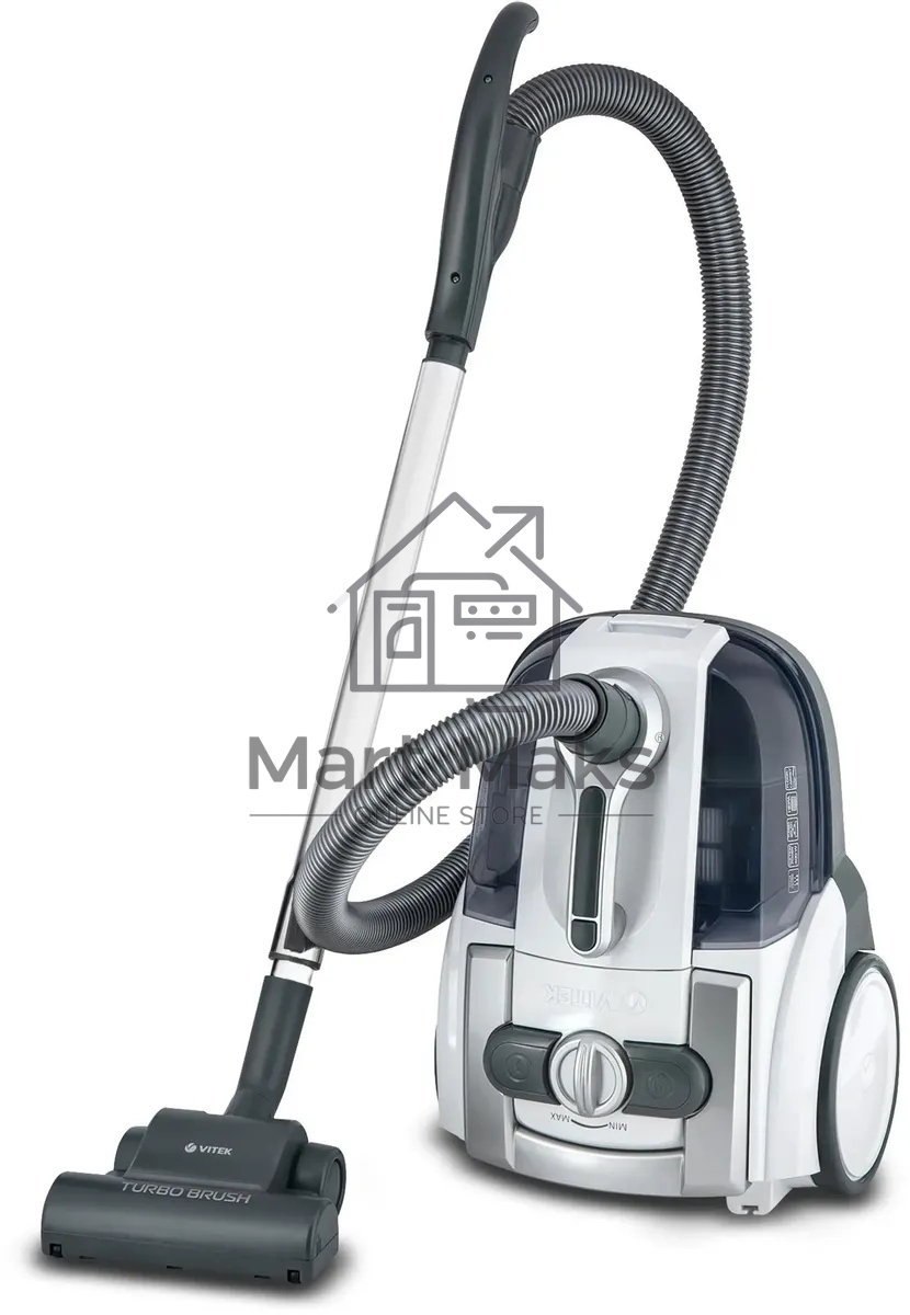 Пылесос Vitek VT-1833-01-PR жемчужный, 400/1800 Вт, уборка сухая, пылесборник контейнер, аквафильтр 3.5 л