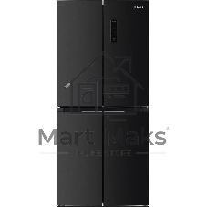 Холодильник Hotpoint HFL4 522I XBR черный трехкамерный 266/160 л морозилка снизу, No Frost, Side by Side