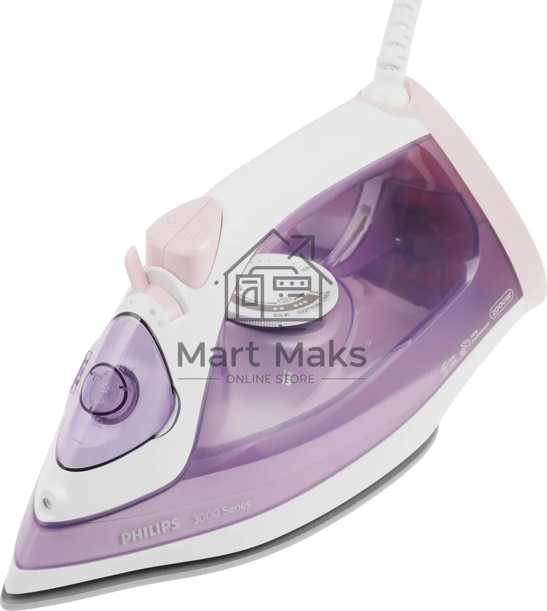 Утюг Philips DST3010/30, 2000 Вт,140г, сиреневый