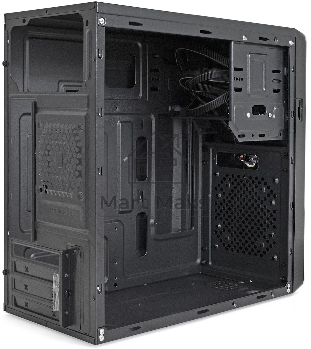Компьютерный корпус Minitower ExeGate BA-309U2-UNS450 (mATX, БП UNS450 с вент. 12см, 1*USB+2*USB3.0, HD аудио, черный)
