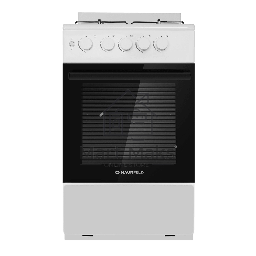 Плита газовая Maunfeld MGC50GEW08 белый, конфорок 4 шт, духовка 59 л, 50 см x 88 см x 65 см