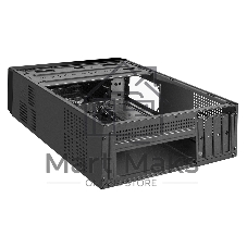 Компьютерный корпус Desktop ExeGate MI-208U2 (mini-ITX/mATX, без БП, 1хUSB+2хUSB 3.0, аудио, черный)