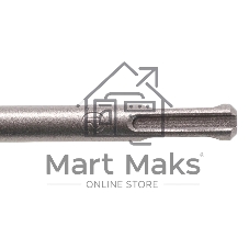 Бур по бетону Denzel двойная спираль, Cobalt W-tip, 12x260 мм, SDS PLUS