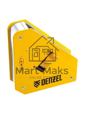 Фиксатор магнитный Denzel отключаемый для сварочных работ усилие 55 LB, 45х90 град.