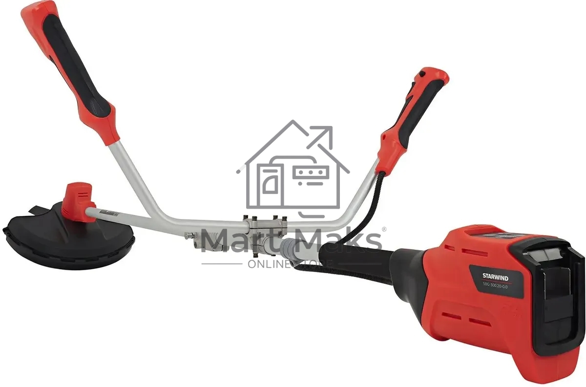 Триммер электрический Starwind SBG-300.20-0.0 аккум. разбор.штан. реж.эл.:леска/нож