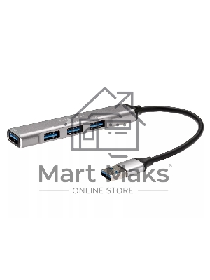 Переходник USB 3.0 -->USB3.0+3 USB2.0, Aluminum Shell, 0.2м Telecom <TA308U>