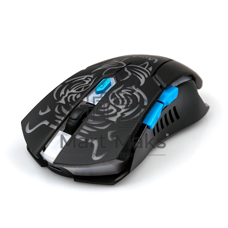 Мышь беспроводная Dialog Gan-Kata MRGK-12UR черный, 1600 dpi, радиоканал, USB, кнопки - 6
