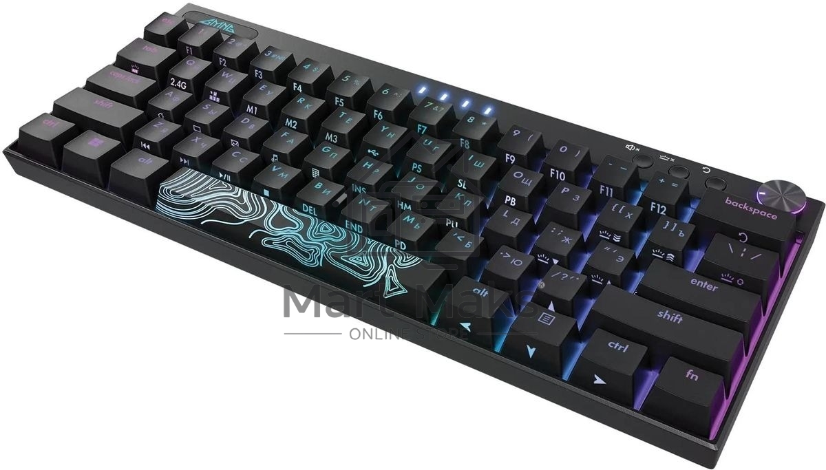 Клавиатура GMNG GG-KB500XW (1910516) беспроводная, USB, Bluetooth/Радиоканал, черный