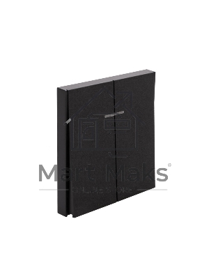 Выключатель STRONG 2 кл с подсветкой 10А с/у антрацит KRANZ