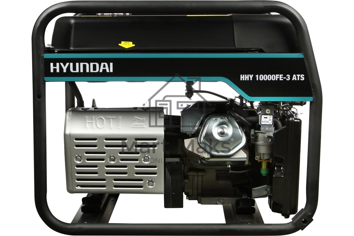 Электрогенератор бензиновый Hyundai HHY 10000FE-3 ATS, 8 кВт, 74 дБ, 89.5 кг