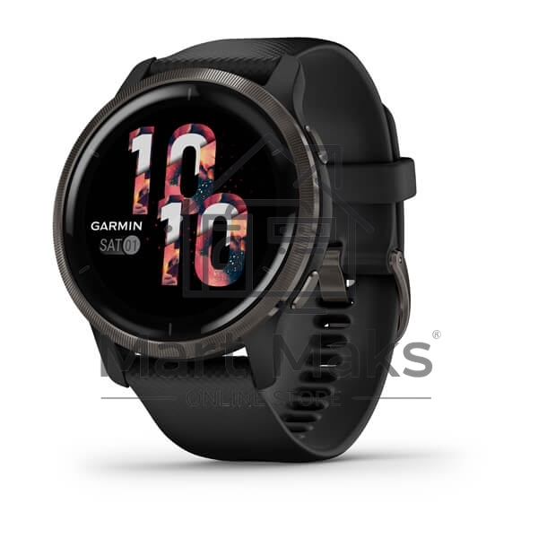 Смарт-часы Garmin Venu 2 AMOLED корп.черный рем.черный (010-02430-11)