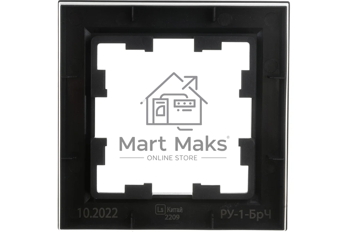 Рамка 1-мест. IEK BRITE РУ-1-БрЧ черный