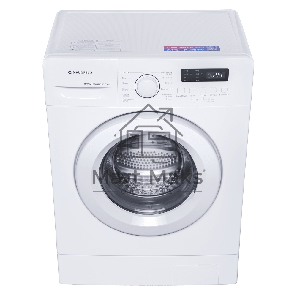 Стиральная машина Maunfeld MFWM127WH051D белый, загрузка фронтальная 7 кг, 1200 об/мин., класс: А+++