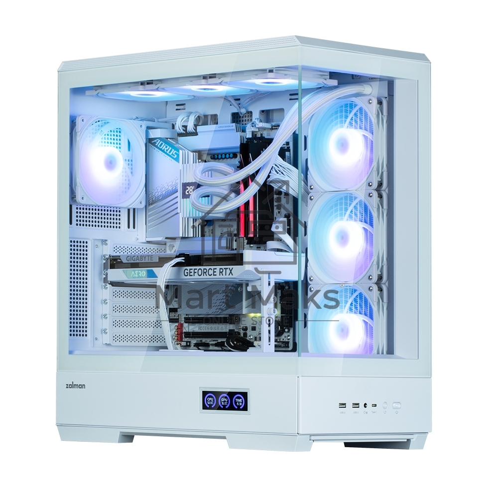 Компьютерный корпус ZALMAN P50 DS, ATX, WHITE, WINDOW, 2x3.5