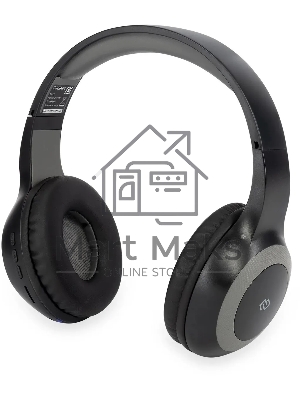 Гарнитура накладные Digma BT-15 черный/серый беспроводные bluetooth оголовье