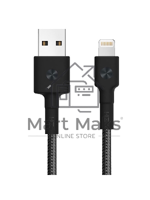 Кабель USB ZMI USB cable (MFi certified 200cm PP braided Lightning cable) черный