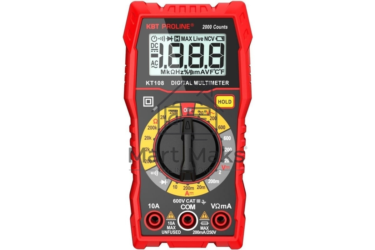 Мультиметр цифровой с True RMS KT 108 PROLINE